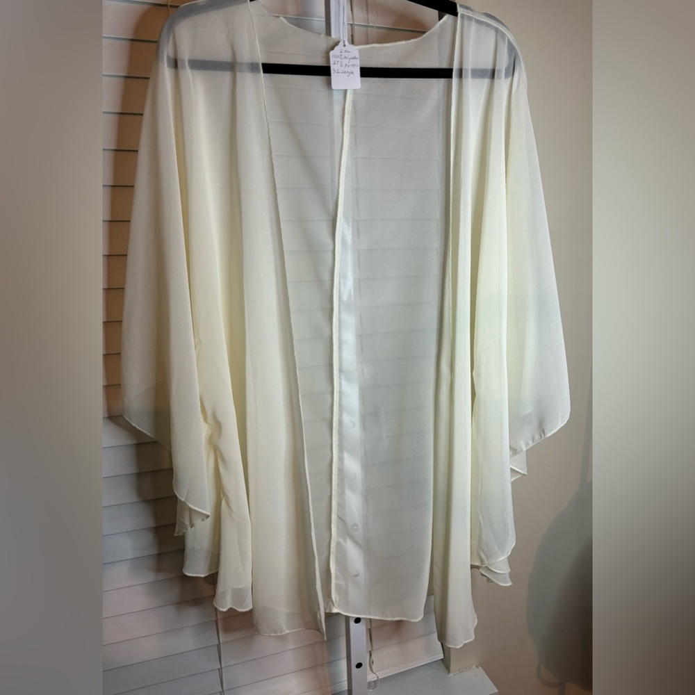 Sheer Kimono with Butterfly Sleeves